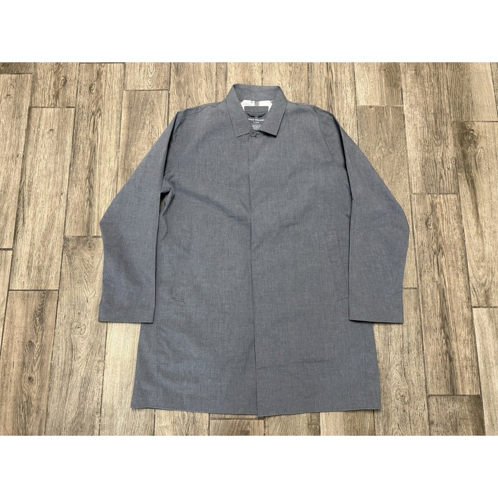 MACK WELDON MEN'S STORMCHASER MACKINTOSH JACKET - XL - GRAY FLAW